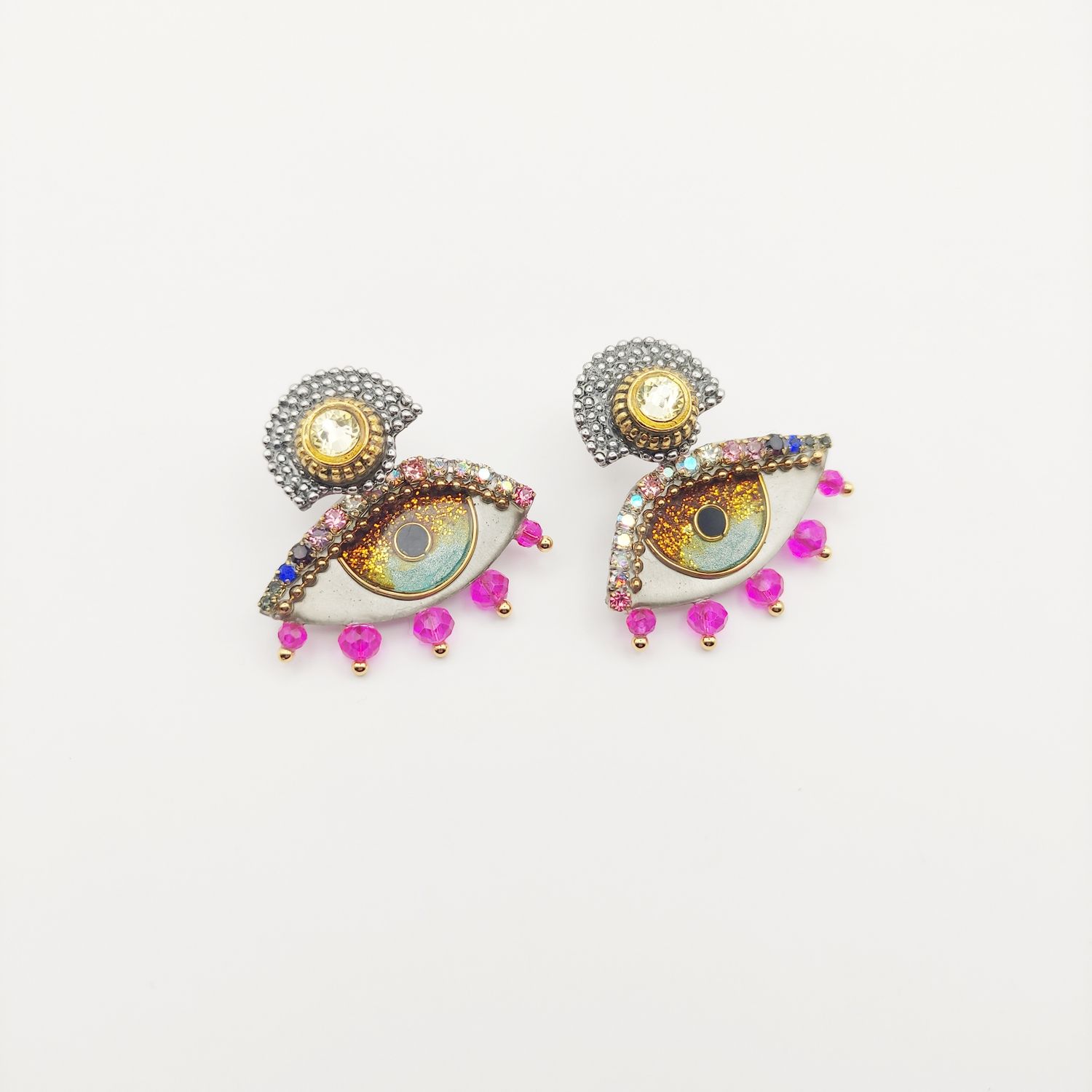Gilded Watchers Earrings   