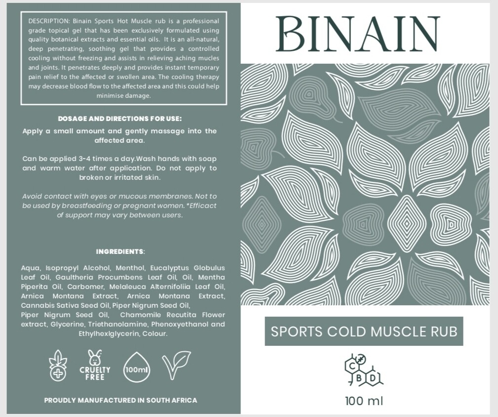 Sports Cold Muscle Rub