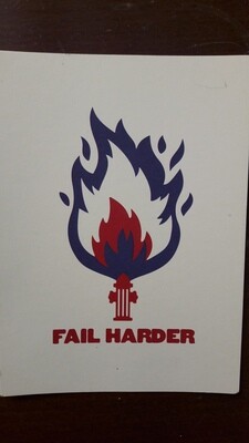 carte postale Fail Harder