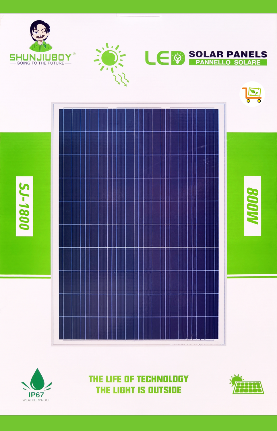 T-SUN Faro LED Solare 100W Ricaricabile - 328 LED, 5 Modalità, USB, Magnete, Per Lavoro E Campeggio - Foto 2