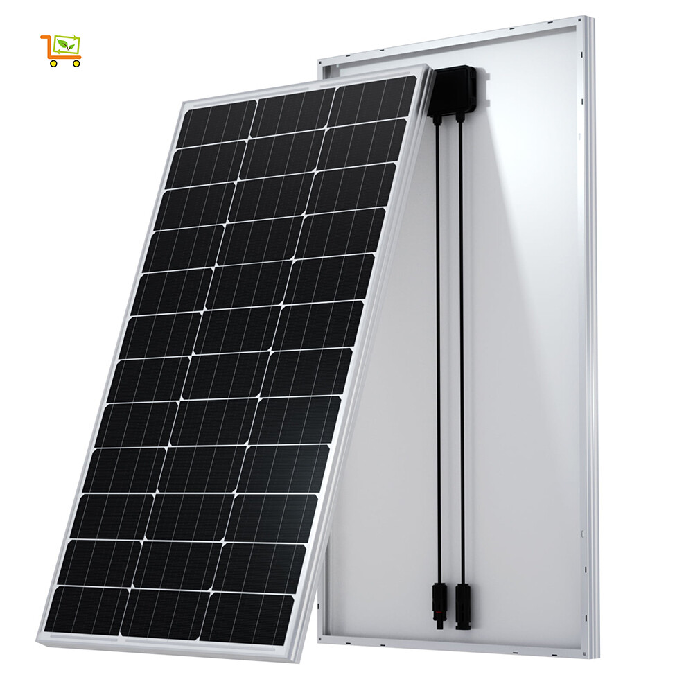 Pannello Solare Fotovoltaico 100W 12V Monocristallino Ultra Efficiente per Off Grid Camper Barche e Baite