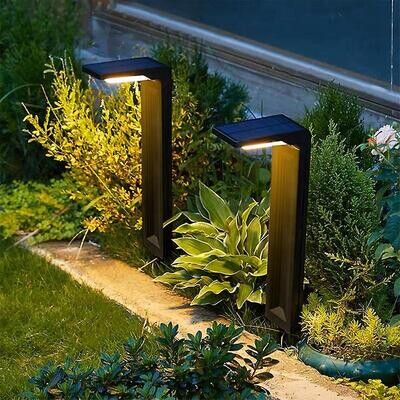 FARO CON PANNELLO SOLARE 30 LED 20W LUCE PER GIARDINO SENTIERO PICCHETTO FARETTO