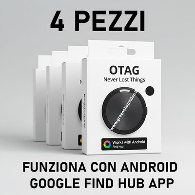 4 Pezzi Airtag Android GPS Tracker Localizzatore Satellitare