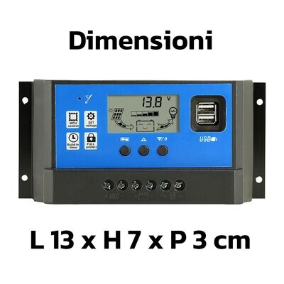 Regolatore di Carica Solare PWM 10A