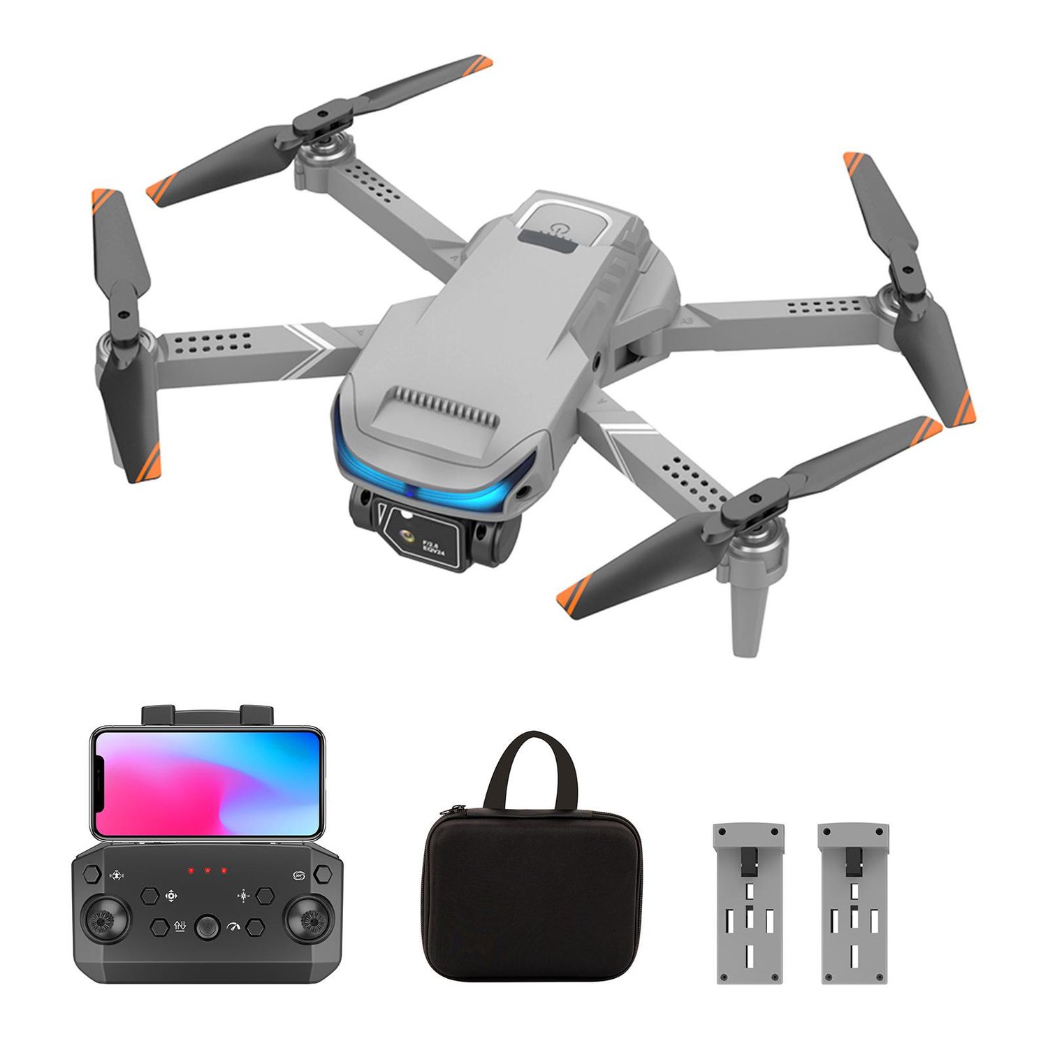 Drone SKY66 Pieghevole Motori Brushless 2 Batterie + Borsa