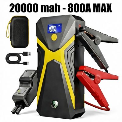 Booster Avviatore Emergenza 20000mAh 12V 800A USB Torcia LED Powerbank Auto Moto Camper Camion Diesel Benzina