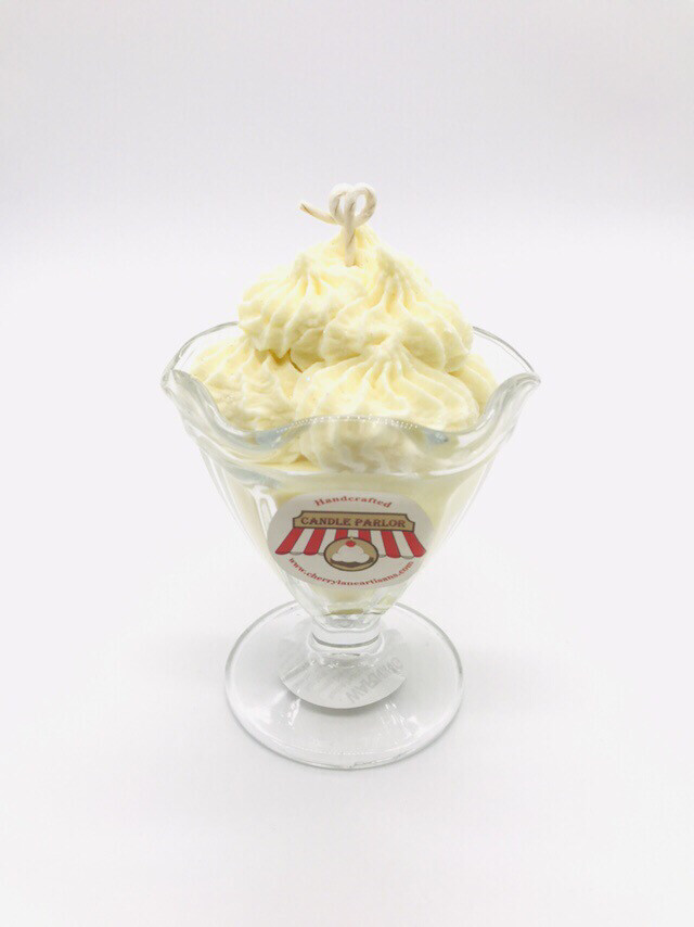 Lemon Scented Ice Cream Candle, SM Sundae
