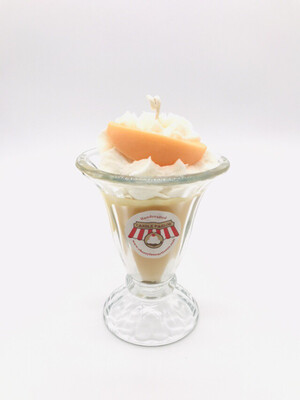 Peach Scented Ice Cream Candle, LG Sundae