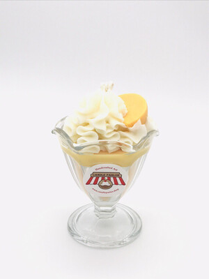 Peach Scented Ice Cream Candle, SM Sundae