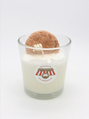 Snicker Doodle Scented Cookie & Milk Tumbler Candle