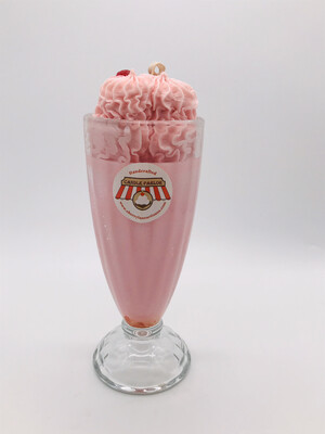 Raspberry Scented Ice Cream Candle, XL Sundae