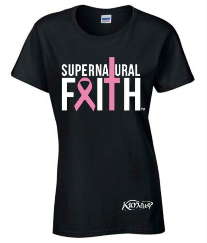Breast Cancer Awareness Supernatural Faith T-Shirt (Black) *Only Available In October Breast Cancer Awareness Supernatural Faith T-Shirt (Black) *Only Available In October