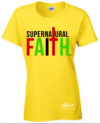 Supernatural Faith T-Shirt (Yellow) - GROUP RATE ONLY