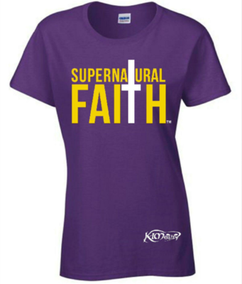 Supernatural Faith T-Shirt (Purple) - GROUP RATE ONLY