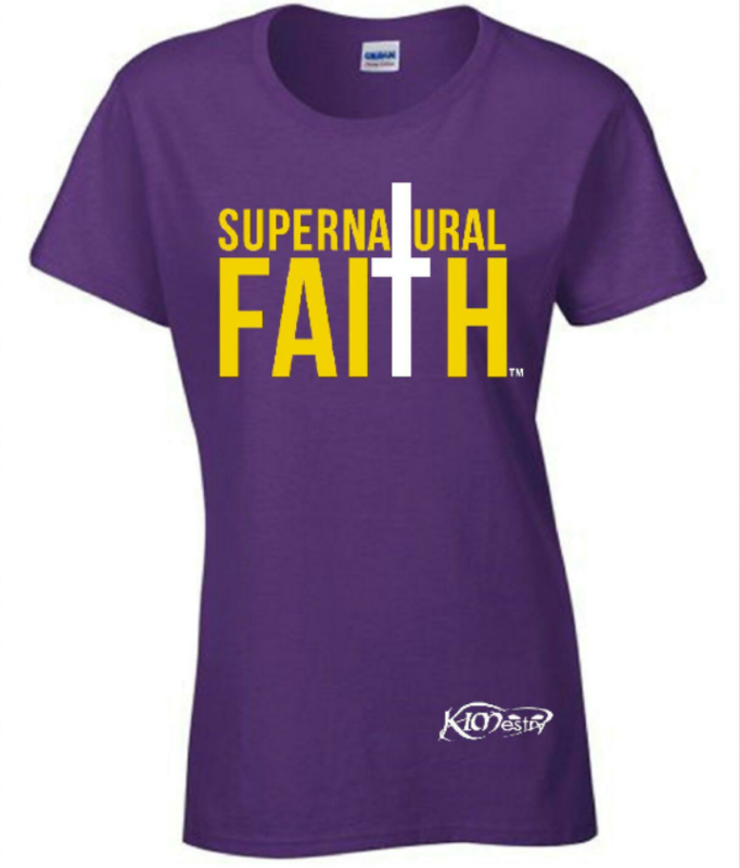 Supernatural Faith T-Shirt (Purple)  - GROUP RATE ONLY