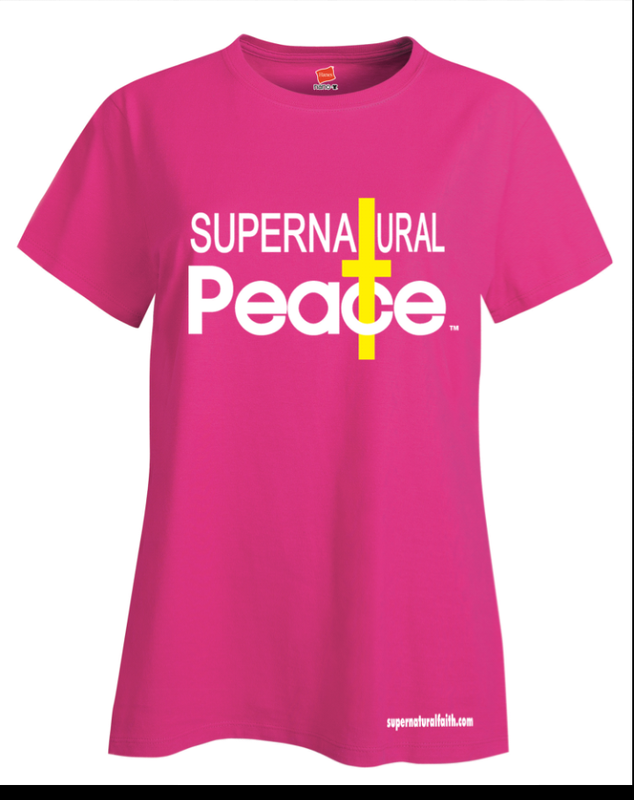 Supernatural Peace T-Shirt (Pink) Supernatural Peace T-Shirt (Pink)