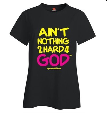 Ain't Nothing 2 Hard 4 God (Black/Pink)