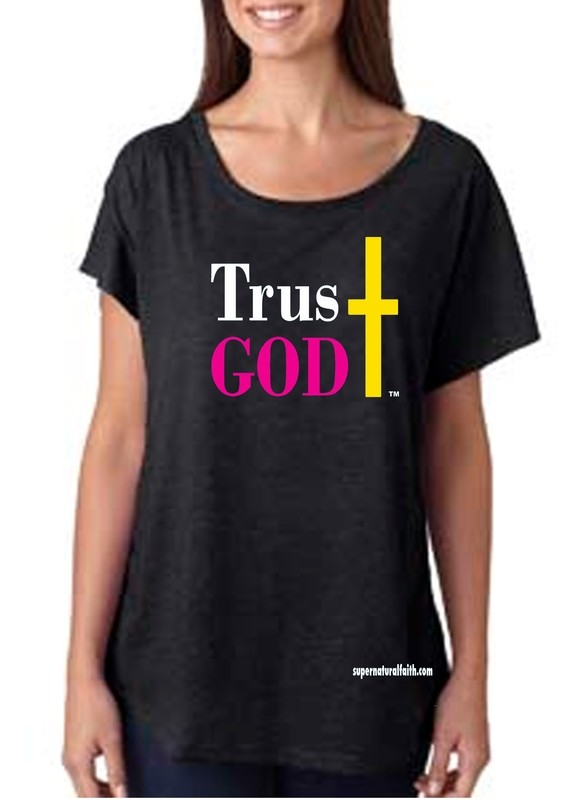 Trust God (Black) - These Shirts Can Be Worn Off The Shoulder Trust God (Black) - These Shirts Can Be Worn Off The Shoulder