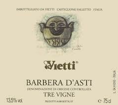 Vietti Barbera d' Asti "Tre Vigne' 2021 - Piedmont, Italy