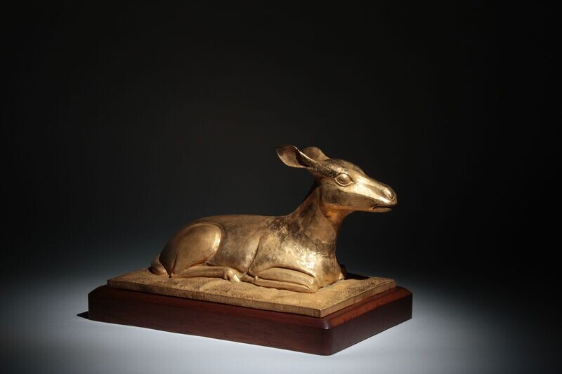 Gazelle couchée - Robert AMANDRY