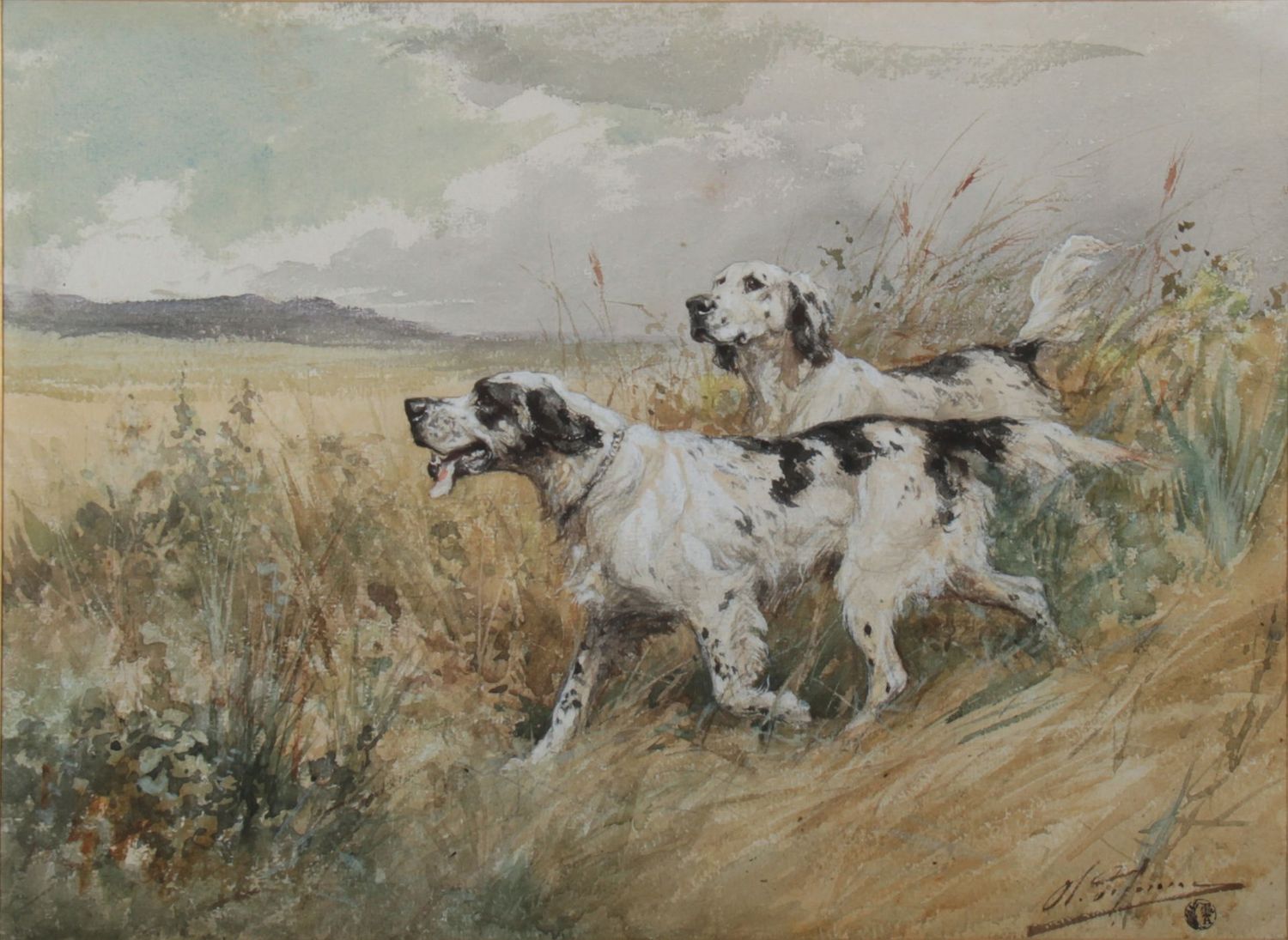 Deux chiens Setter - De PENNE