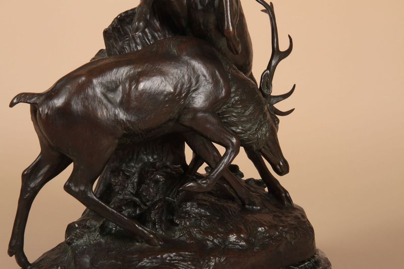 Combat de cerfs - Georges GARDET