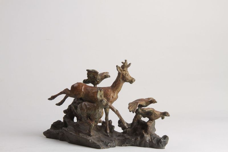 Brocard, lièvre et perdrix (Esquisse)
