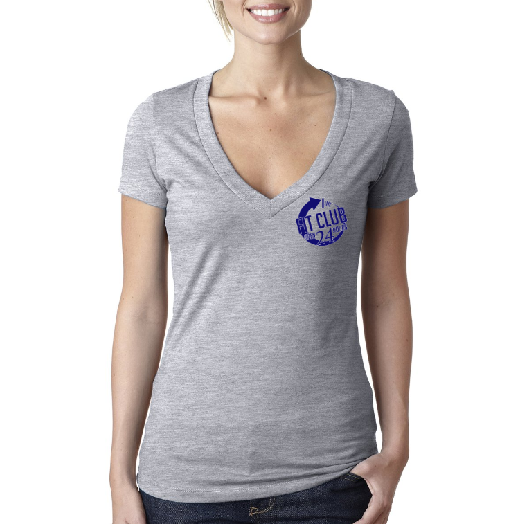 Grey V-neck Tee