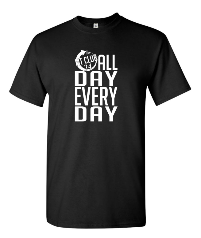 All Day Every Day Black Tee