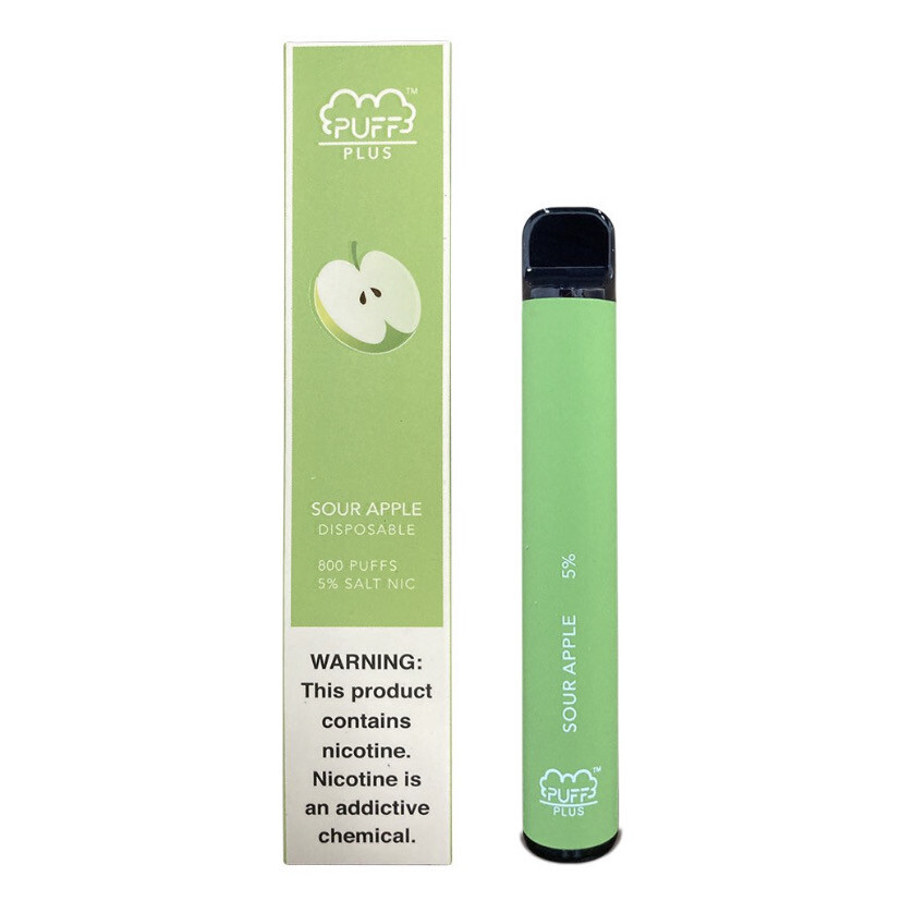 Sour Apple Puff Bar Plus 800
