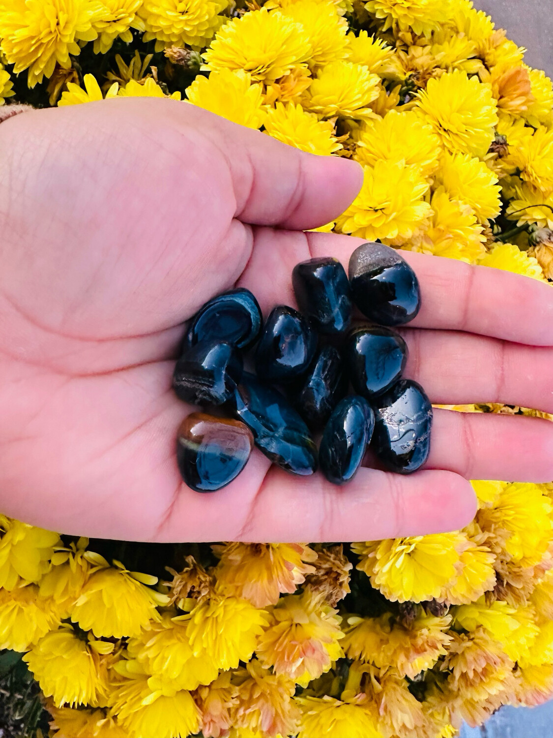 Blue Tiger Eye Tumble