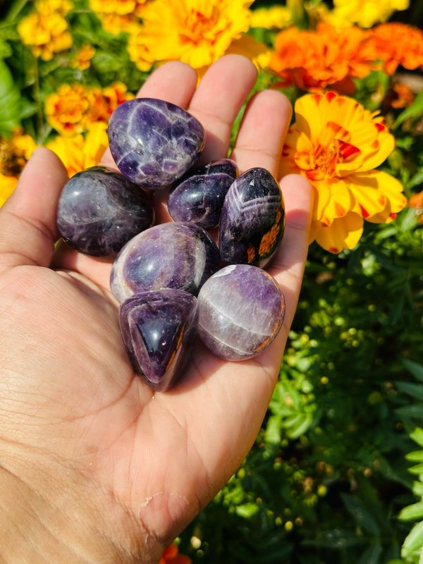 Chevron Amethyst Tumble