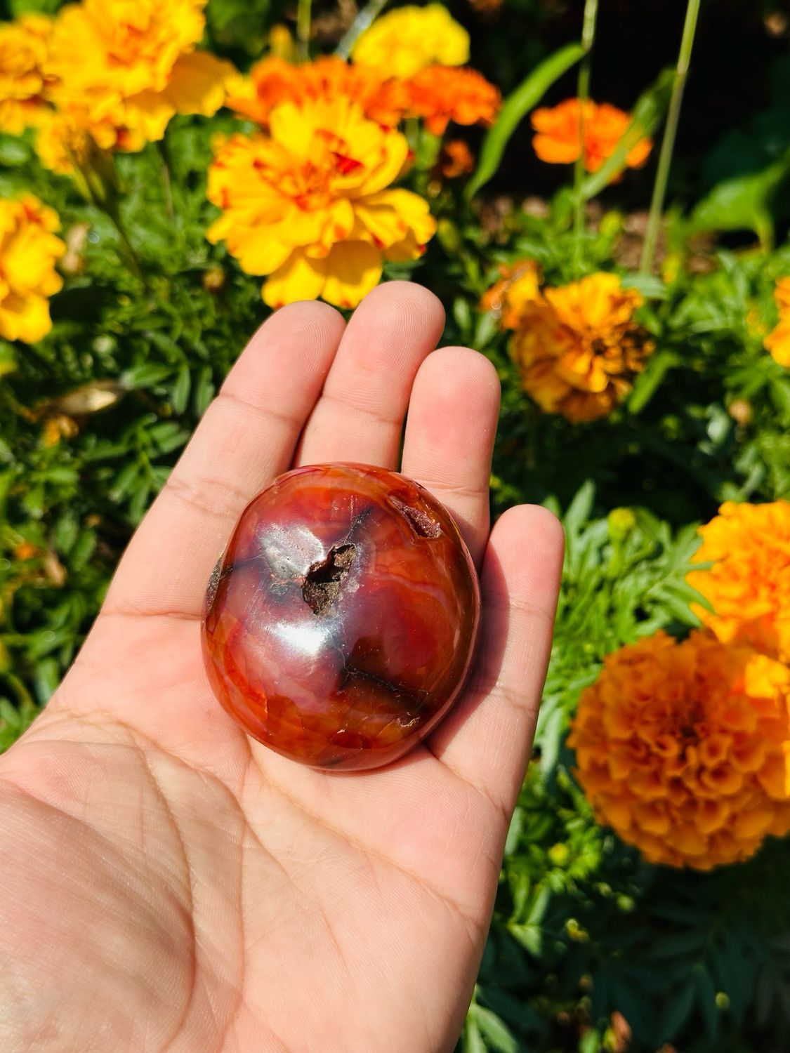 Carnelian Palmstone