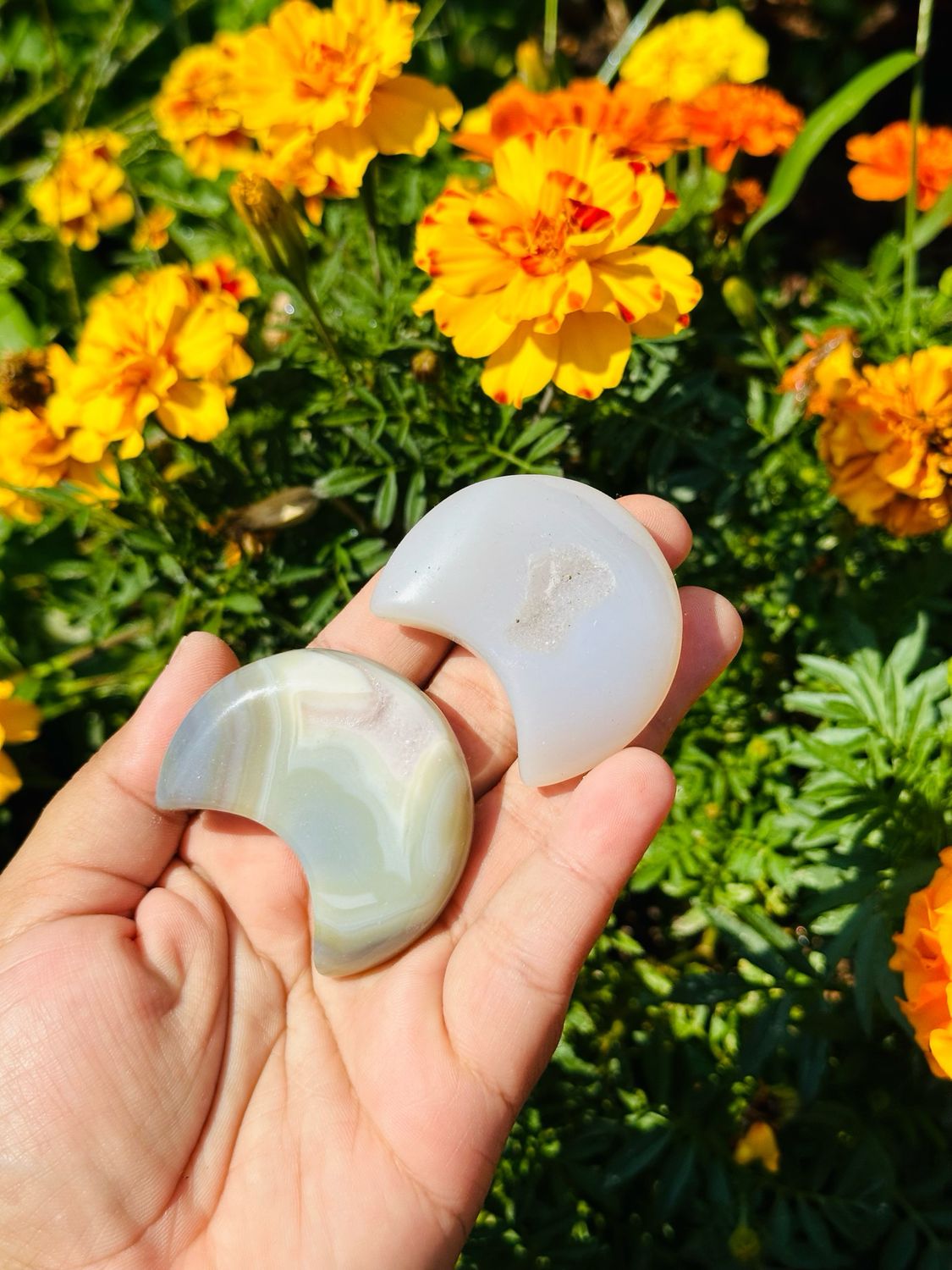 Aleja's Agate Moon Carving