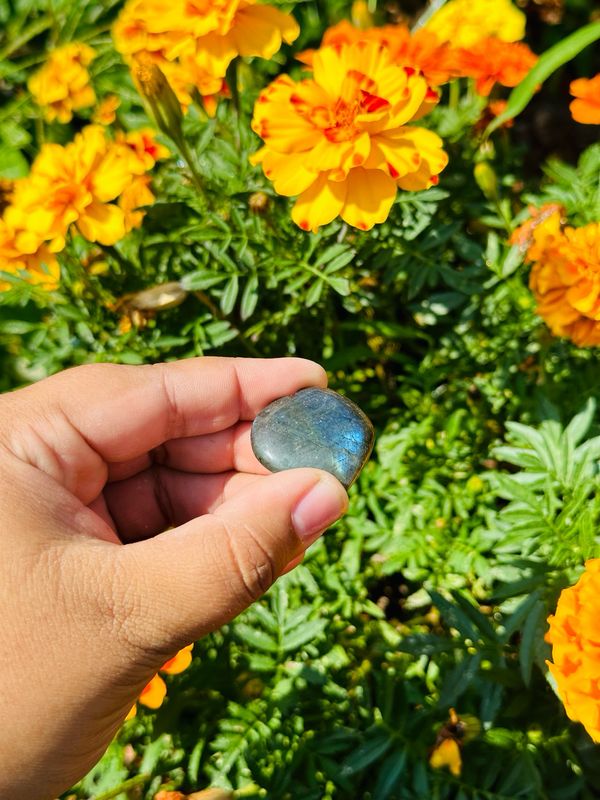 Mini Labradorite Heart