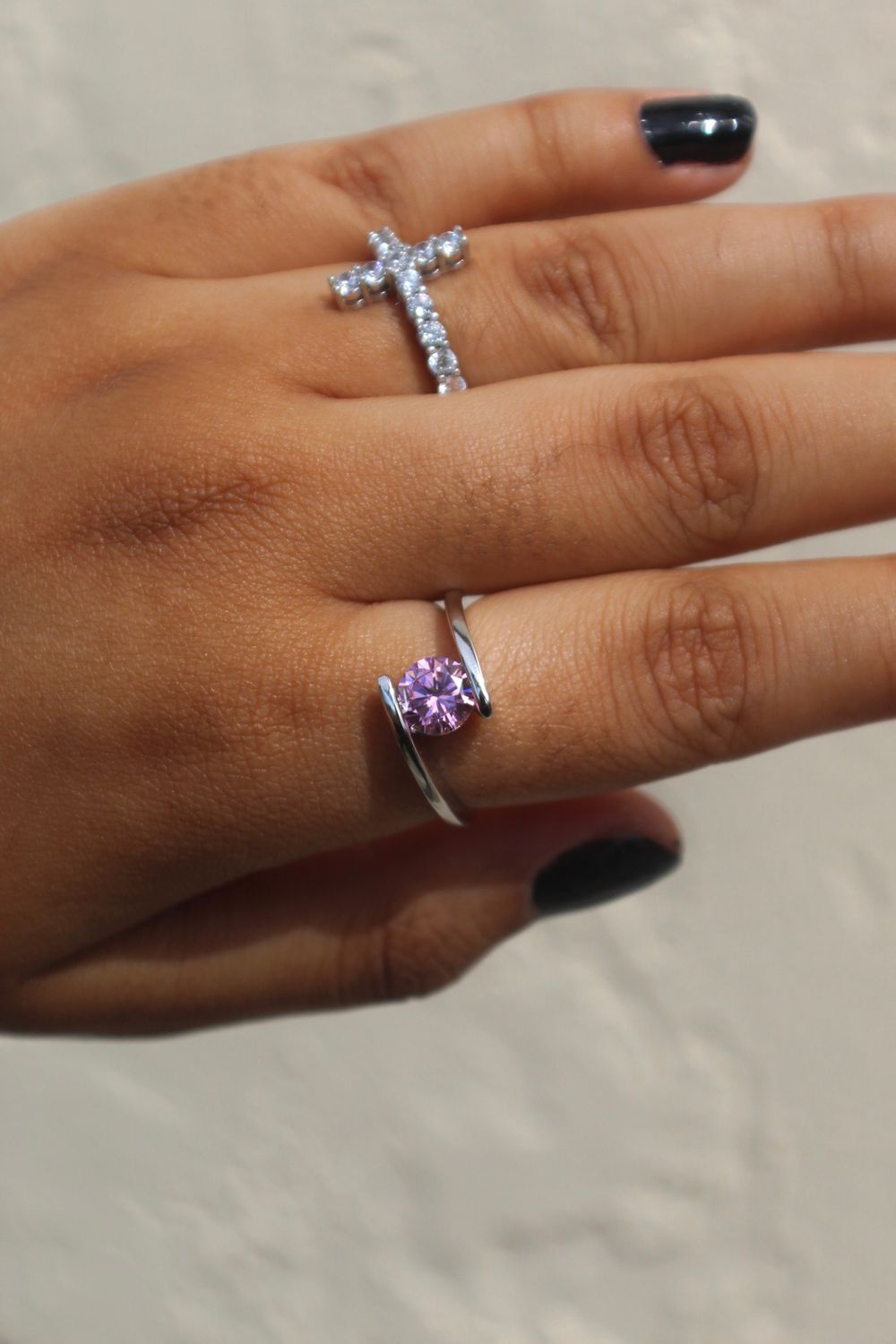 Pink Diamond Ring