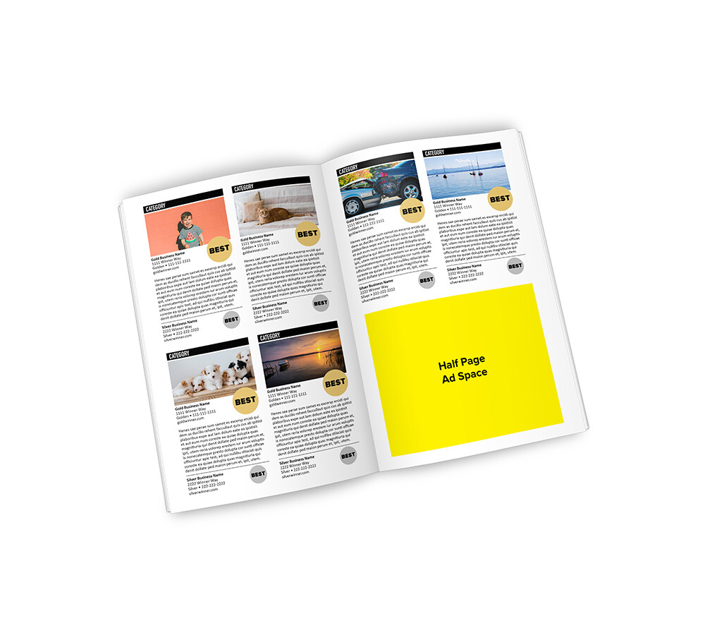 Winner's Magazine 1/2 Page Winner's Magazine 1/2 Page