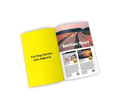 Winner's Magazine Full Page Section Intro