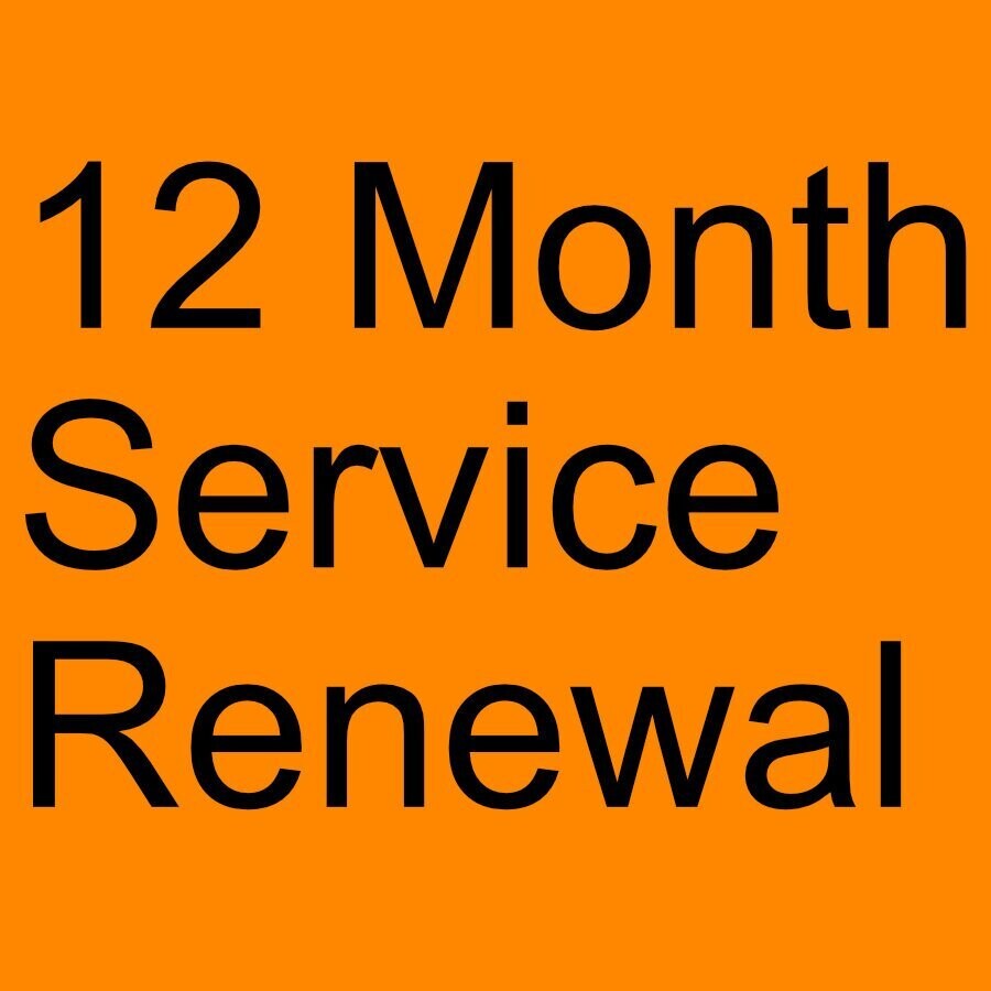 12 Month Service Renewal