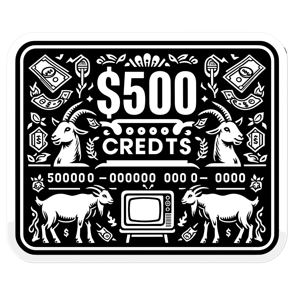 500 Credits for Resellers (3.75 each)