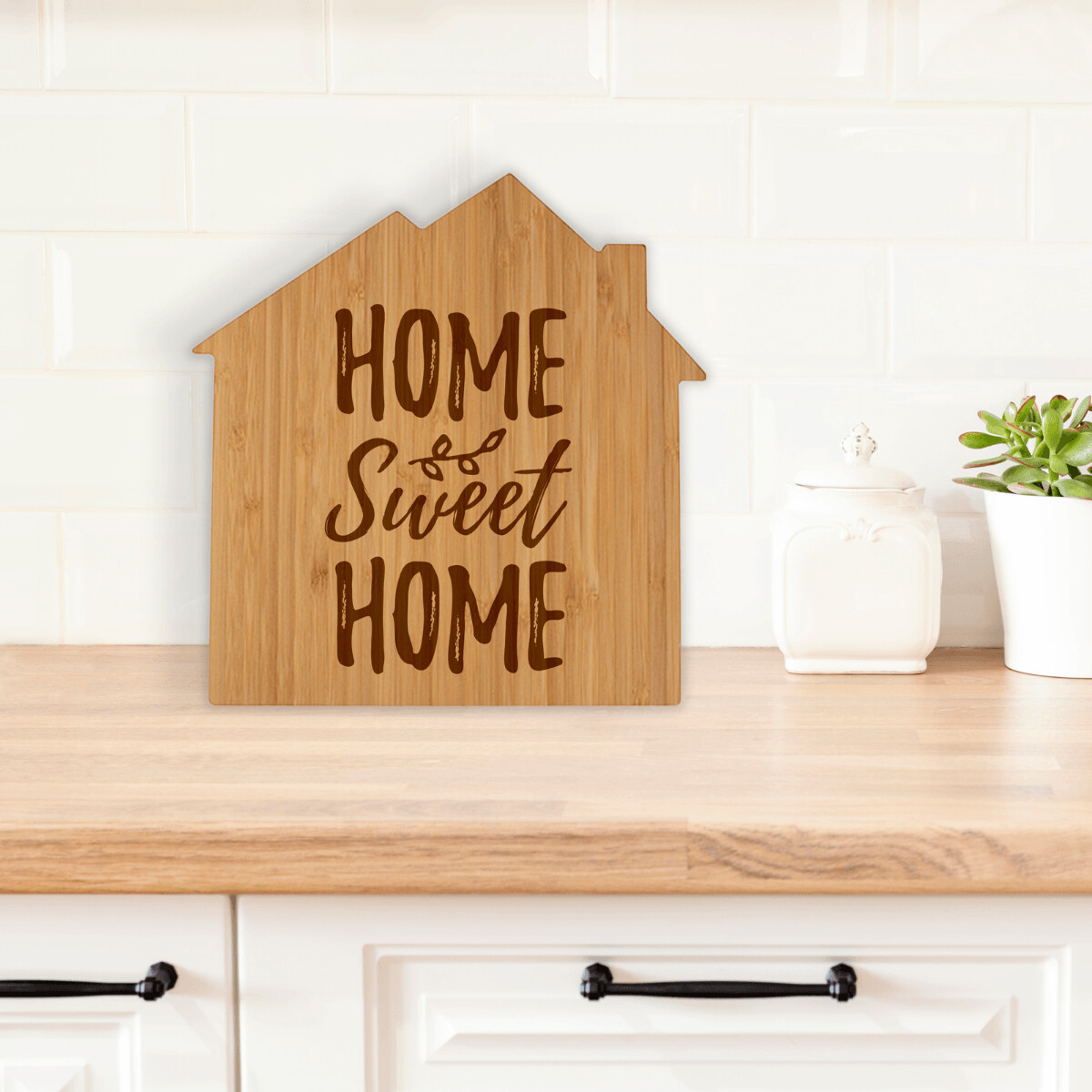 House Shaped Bamboo Board