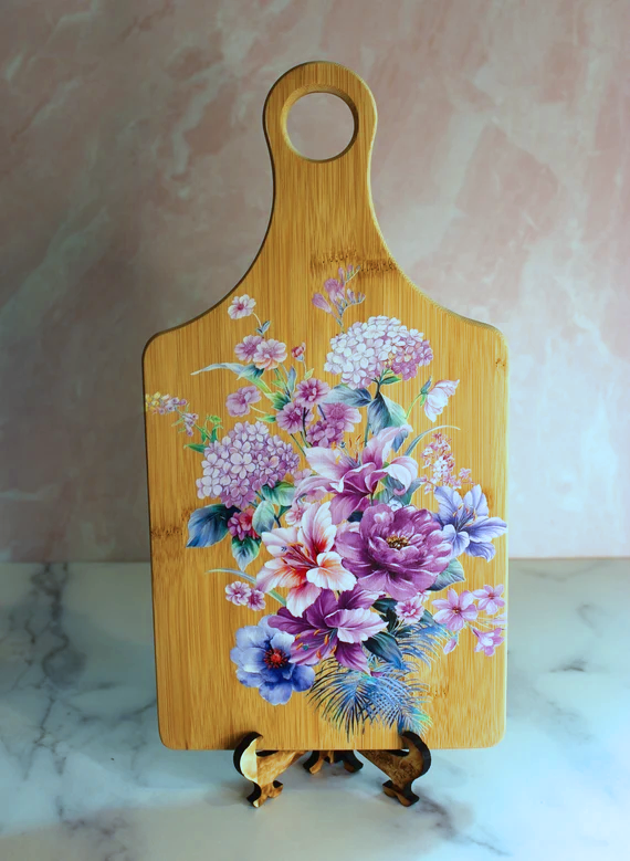 Wine Bottle Shaped Bamboo Board