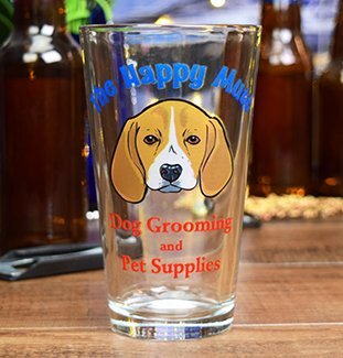 Pint and Pilsner glasses