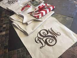 Monogrammed Table Runner