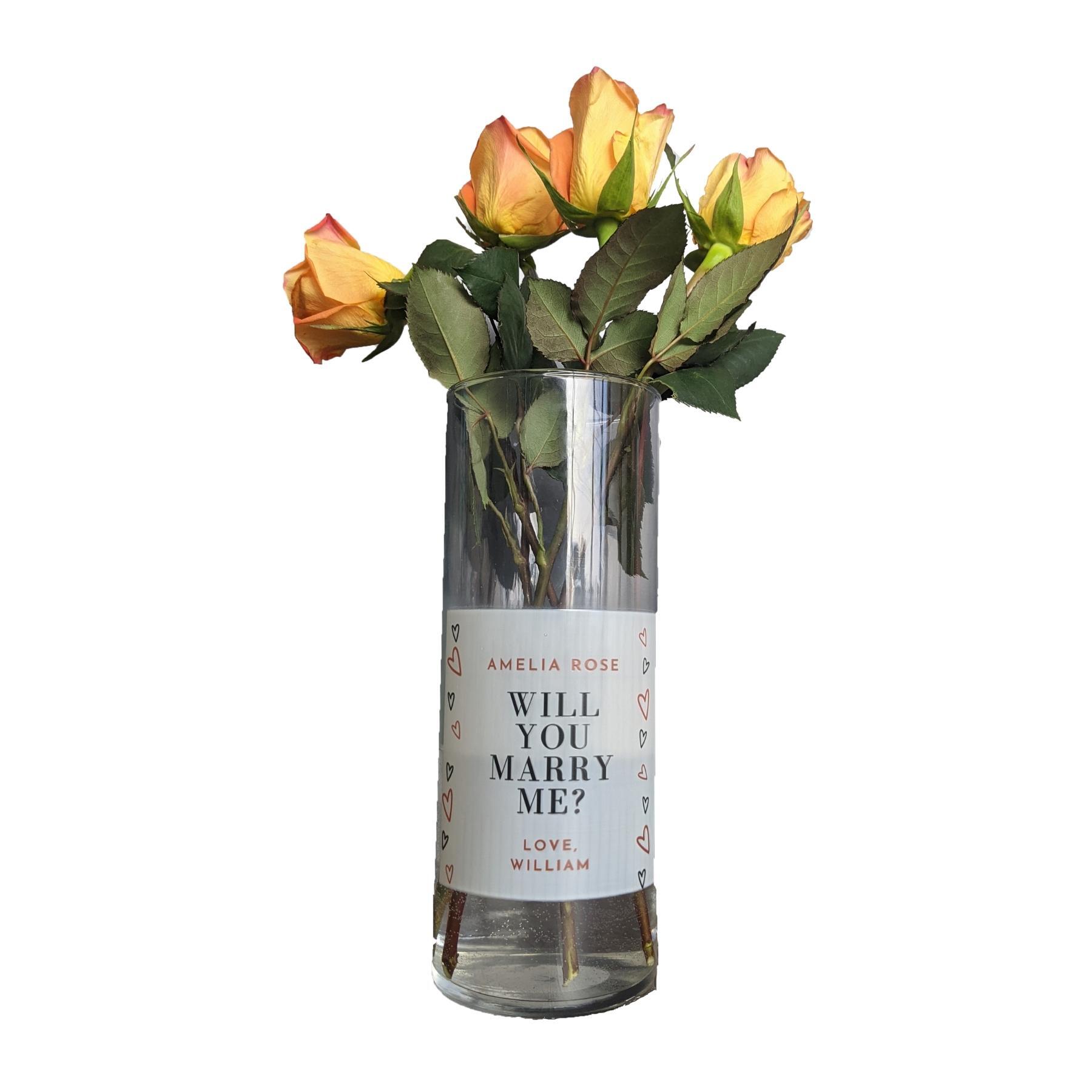 Custom Monogrammed Vase