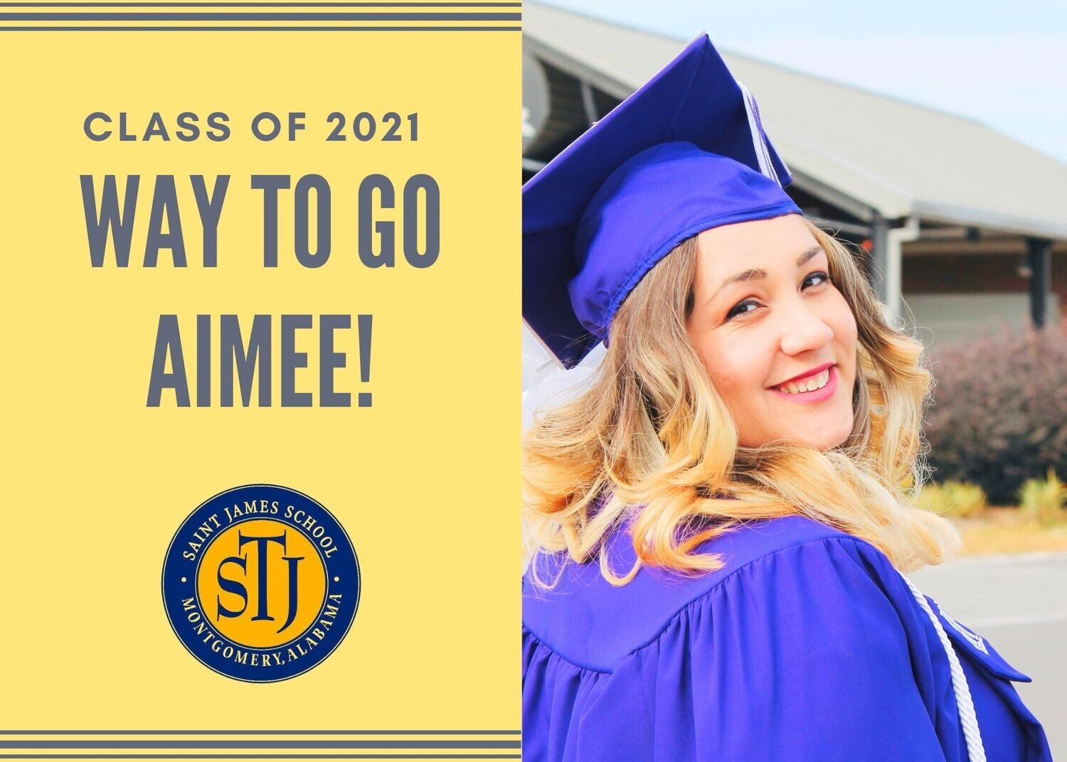 Graduation Yard Signs, Layout: Layout- 1/2 photo