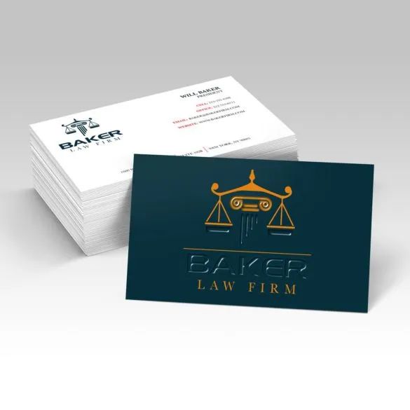 Raised Spot UV Business Card