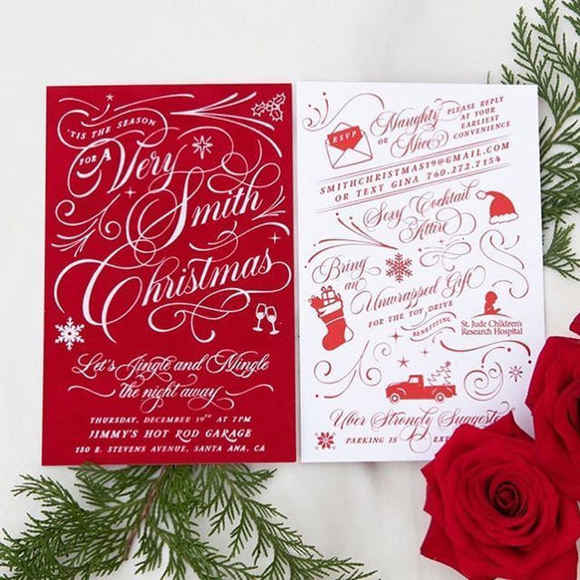 Foldover Invitations