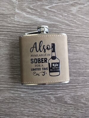 6 oz Leatherette Flask 6 oz Leatherette Flask