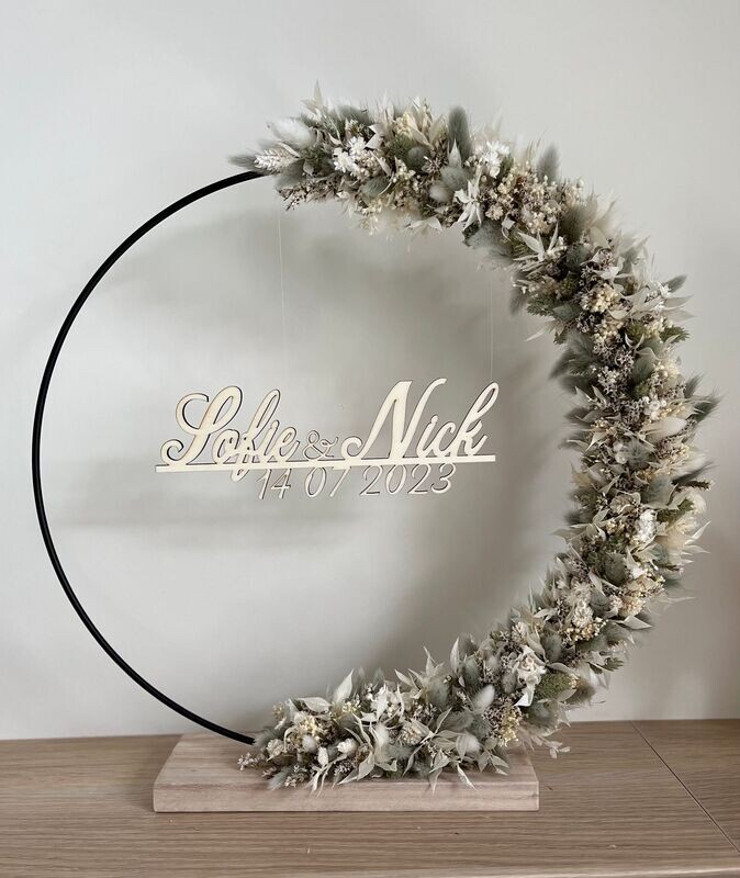 Flowerhoop Heath Gepersonaliseerd  + datum